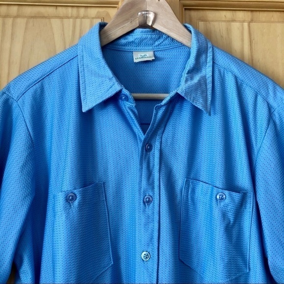 VINTAGE Haband poly mesh short sleeve shirt size large - Picture 4 of 8